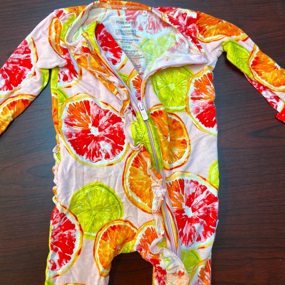 Posh Peanut Ruffled Footies - Picture 2 of 4